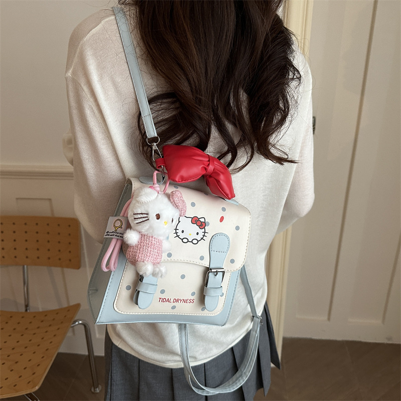 Mochila de dibujos animados coreanos para mujeres 2026 simple verano nuevo lindo mochila de mano