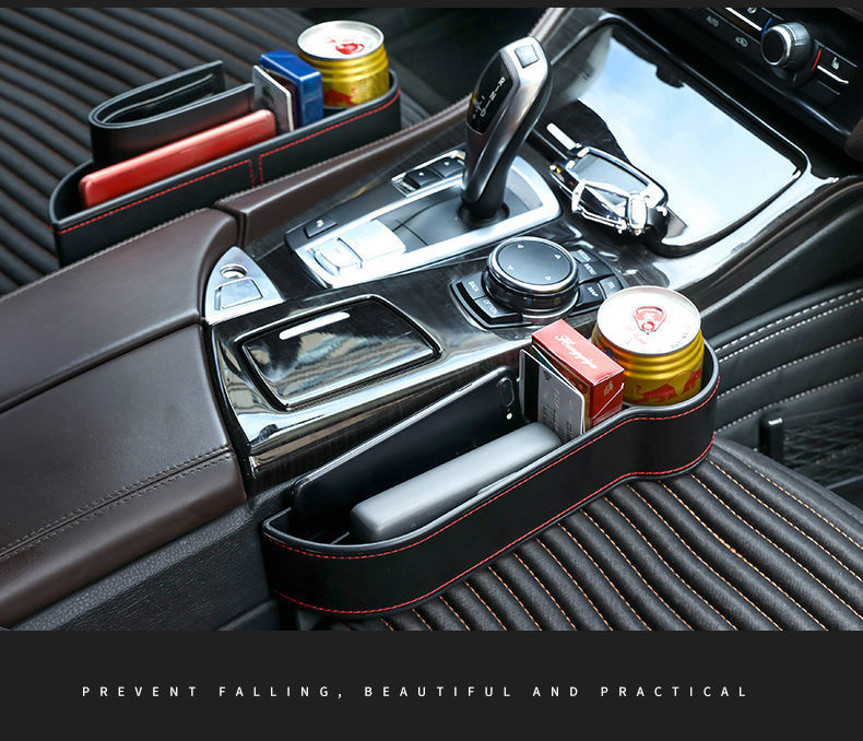 Boîte de rangement multifonctionnelle pour siège/entretoises de voiture, avec commande centrale._voghion.com