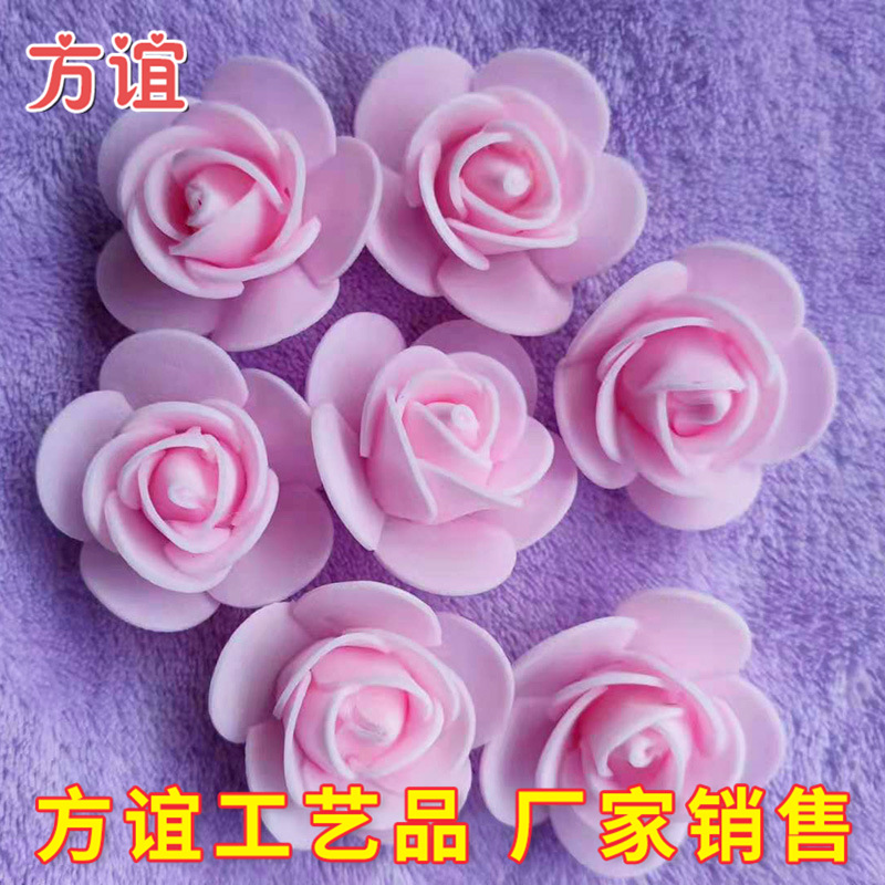 Día de San Valentín ramo de embalaje material DIY PE simulación rosa al por mayor 3,5 CMPE espuma flor rosa