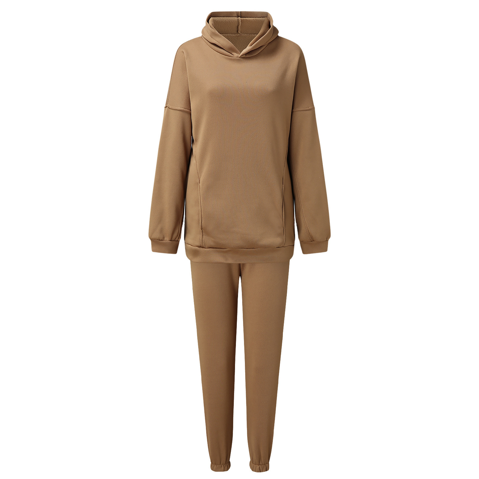 Women's Sweatshirt Suit Fleece-lined Two-piece Set For Women_voghion.com