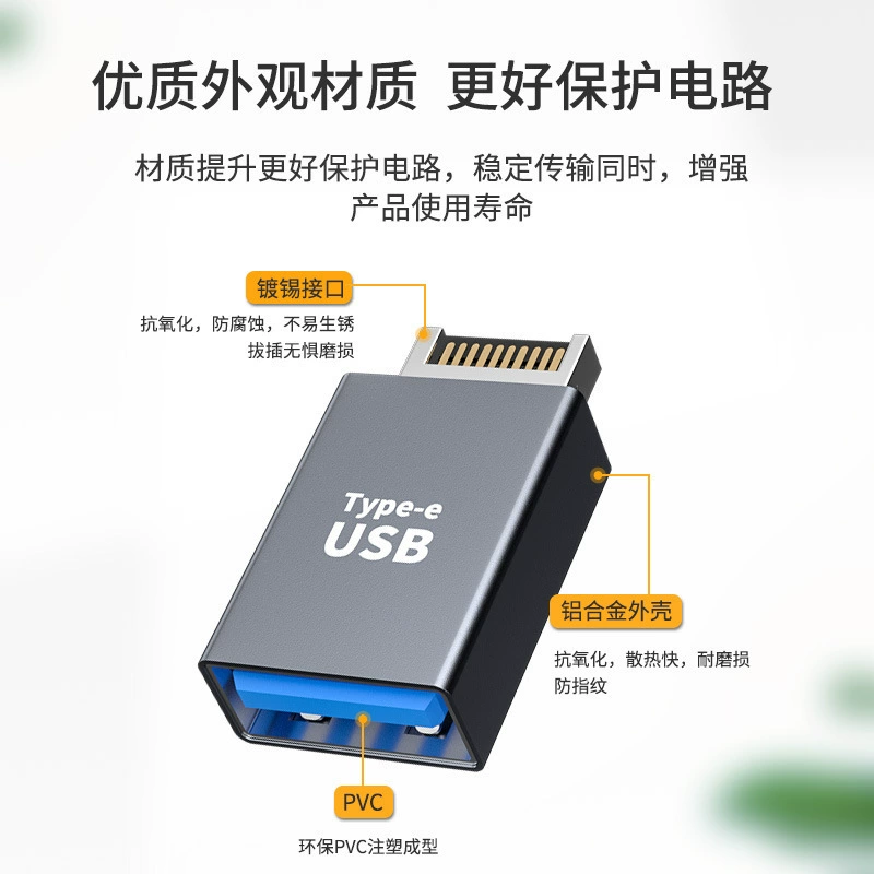 Поворотный разъем Type-E USB3.1 передняя панель Type-E к Type-C для материнской платы расширение PCI корпус