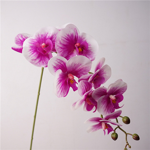 Light luxury style high-quality butterfly orchid artificial flower fake flower living room dining table entrance tabletop floral decoration bouquet