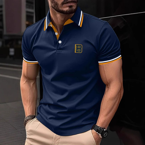 Summer New Men's Casual 3D Polo Shirt Printed Short Sleeve T-Shirt Top 3D Print