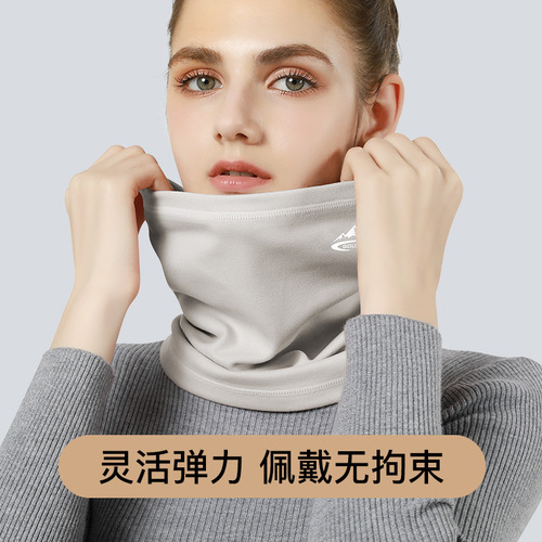 Winter warm and windproof cycling mask for men and women in autumn outdoor cycling plus velvet cold-proof headscarf, neck cover, face protection and neck scarf