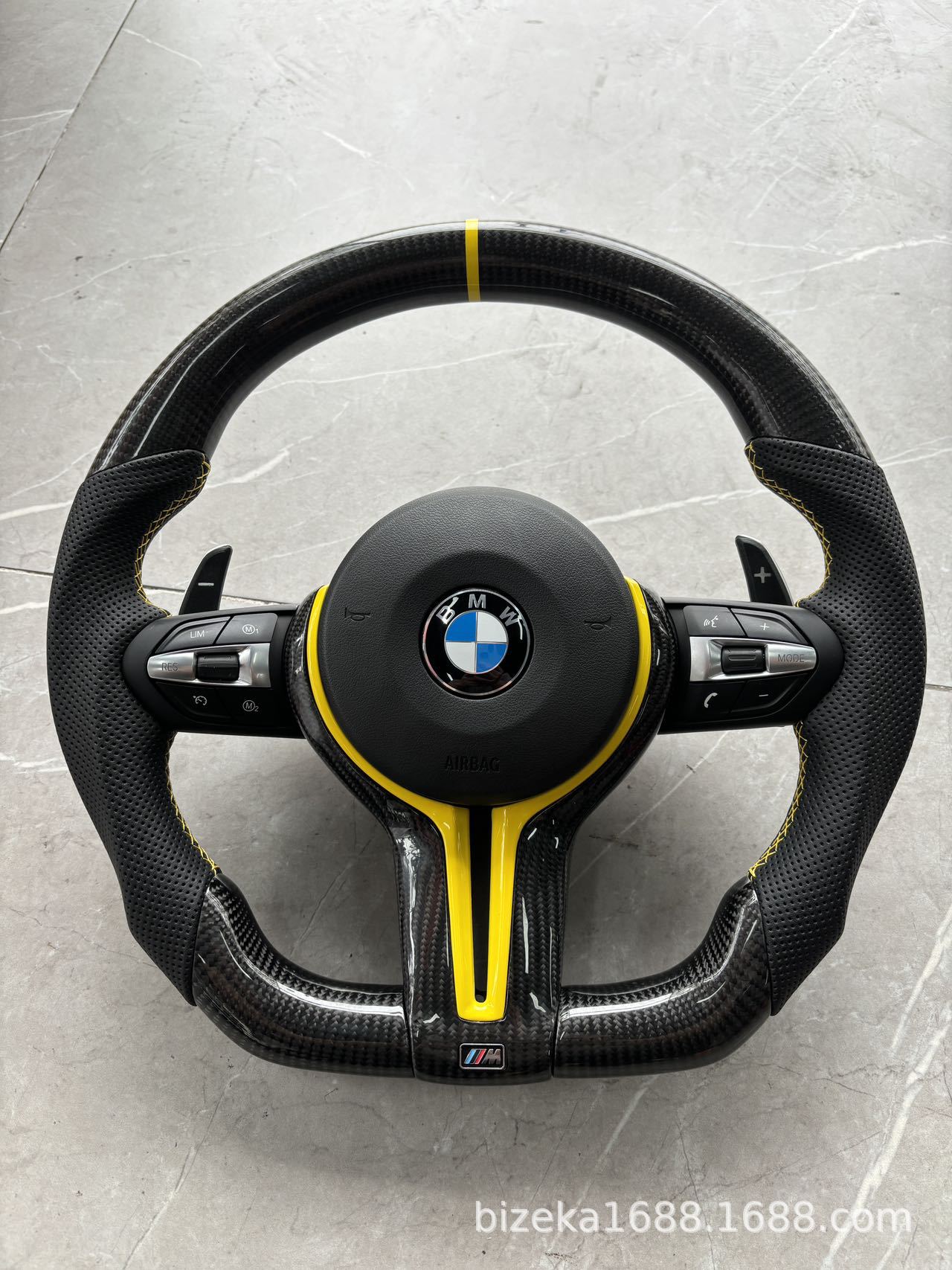 카본 키 + 숫자키 + 파란색 포지셔닝 라인 + 에어백(노란색)