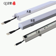 led线条灯外控RGB方形金黄光跑马灯宽轮廓酒店楼房亮化七彩灯管