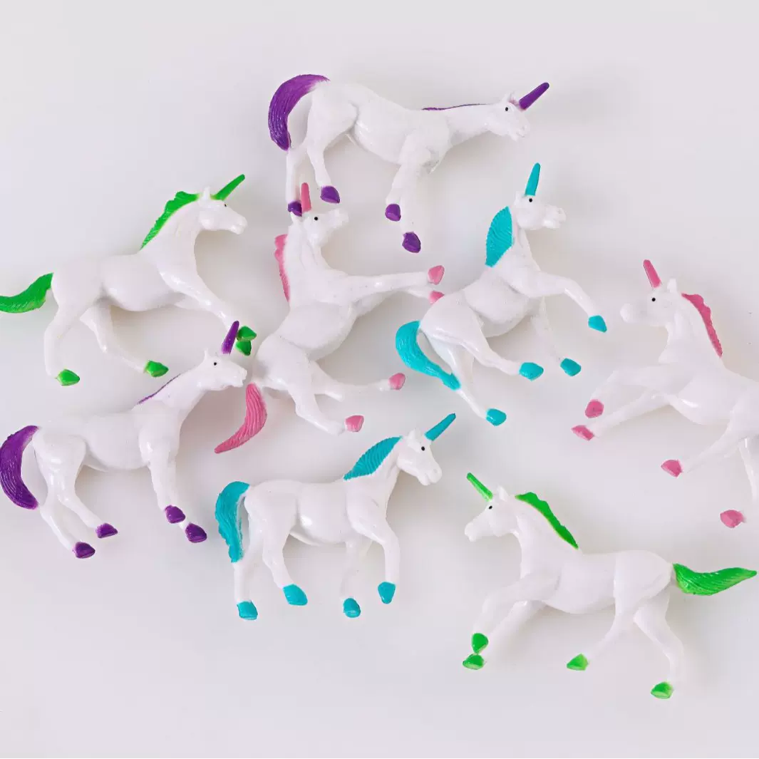 跨境儿童玩具仿真动物马独角兽模型场景摆件实心PVC无暇塑料玩具