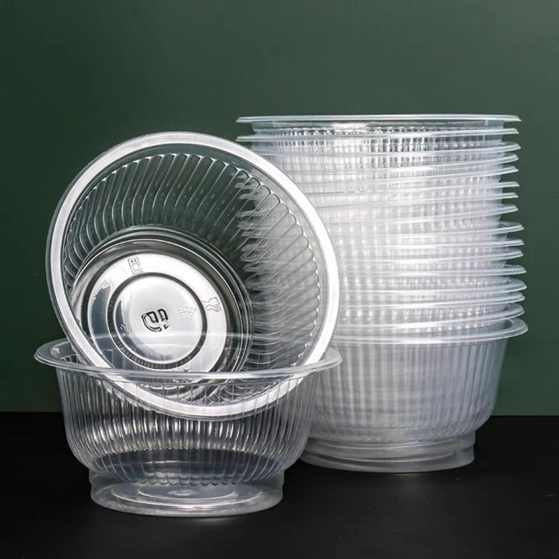 Fangcaodi 3G5640 使い捨てプラスチックボウル家族ディナープラスチックボウル 360 ミリリットル 20 個透明シングルパック|undefined