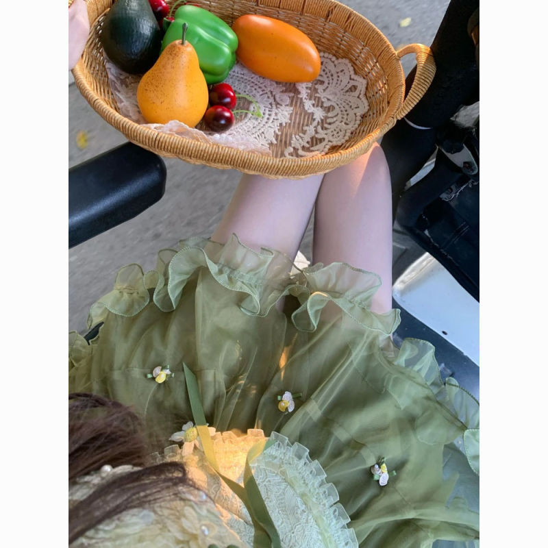 瑞茜·威瑟斯 森林秘境 千金公主欲风法式超仙遮肉上衣短裙开衫|undefined