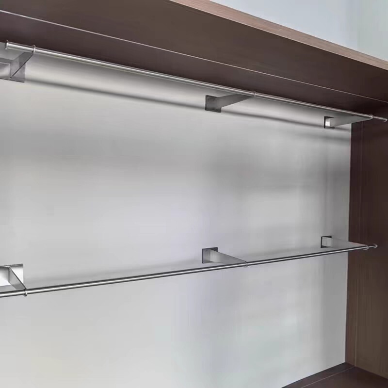 Clothing Store Display Rack Wall-Mounted Stainless Steel Clothes Rail Wall-Mounted Display Shelf for Women's Clothing Stores Clothing Store Display Rack Wall-Mounted Stainless Steel Clothes Rail Wall-Mounted Display Shelf for Women's Clothing Stores