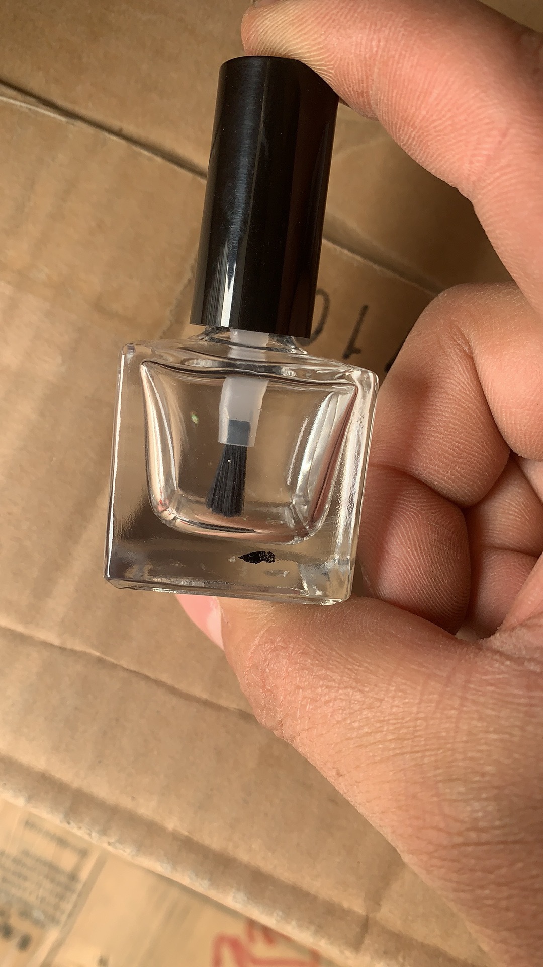 Botellas Vidrio para Esmalte 5–15 ml — Con Brocha (Transparente)
