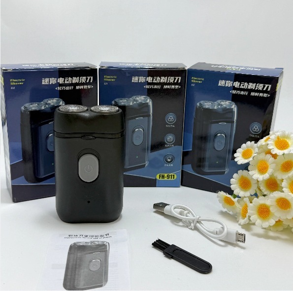 クロスボーダー新しいポータブルメンズブラック新しい電気シェーバーシェーバークリーン充電USB|undefined
