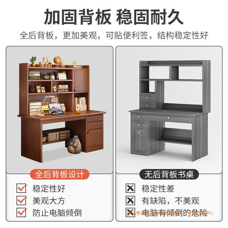 Nuevo escritorio de madera sólida estante en una librería combinada escritorio de escritorio de escritorio de escritorio dormitorio estudiantes simples
