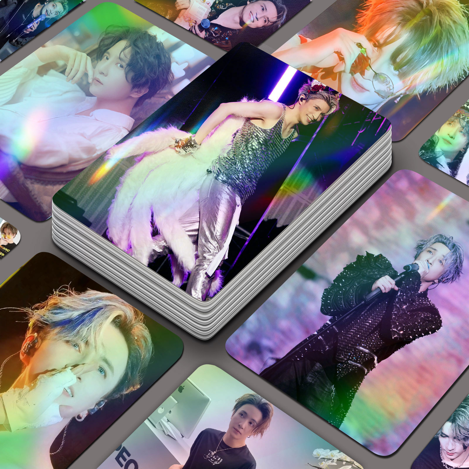 薛之謙小卡56張天外來物雙面覆膜同款專輯三寸精美盒裝lomo小卡片