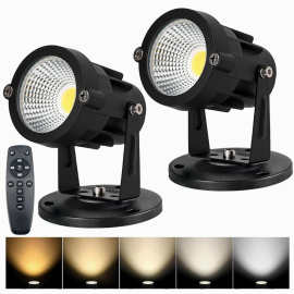 新款室内调光调色温聚光灯植物艺术画背景墙桌面装饰灯带遥控射灯