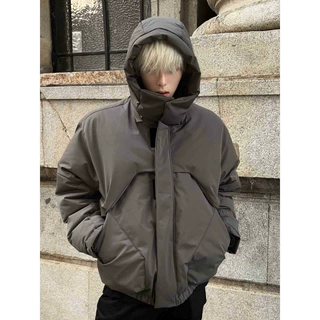 2025新款美式可拆卸连帽棉服男款冬季加厚短款保暖棉衣面包服外套