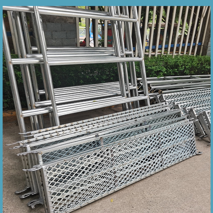 重庆库房批发镀锌脚手架 加厚移动脚手架门式脚手架梯形脚手架