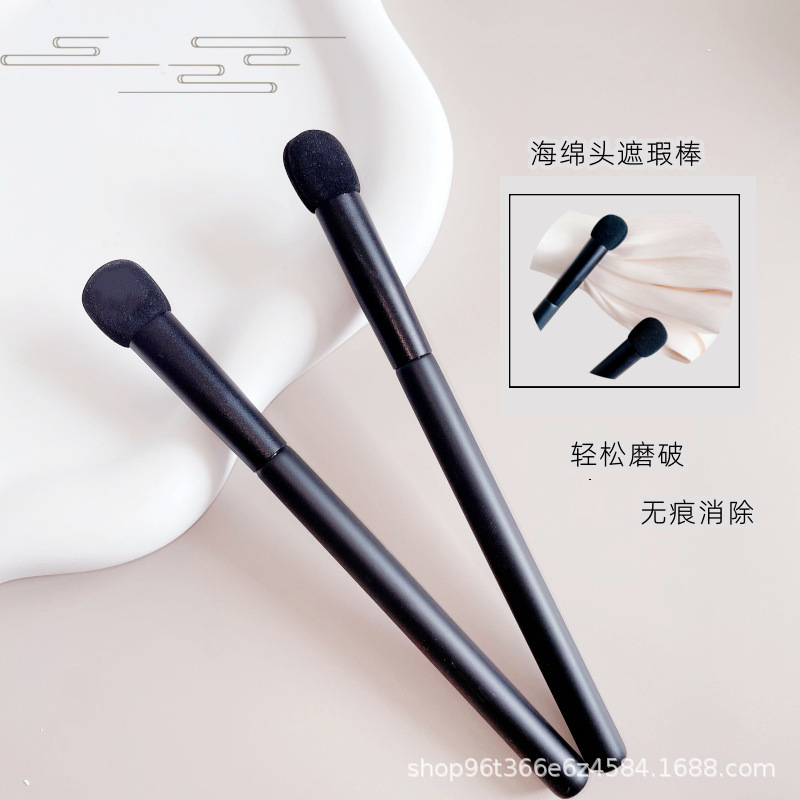 Sponge Concealer Stick, Flat Head Concealer Brush to Cover Dark Circles, Acne Marks, Detail Tear Troughs, Fingertip Brush, Cangzhou Makeup Brush