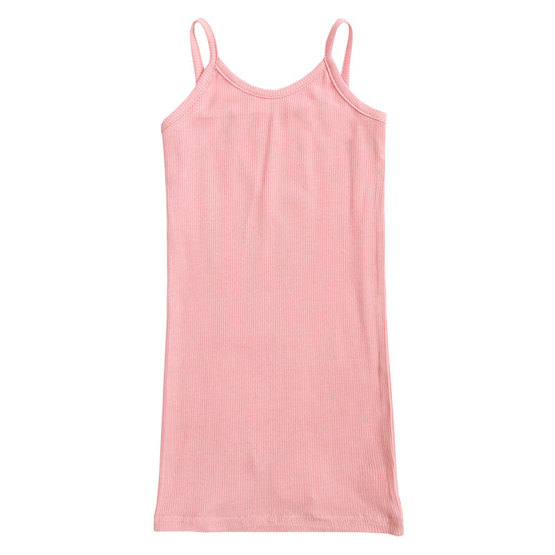 Vestido camisola para niñas 2025, nuevo estilo, camisola para niñas pequeñas, camiseta interior de verano, pijama infantil fino, versátil y moderno