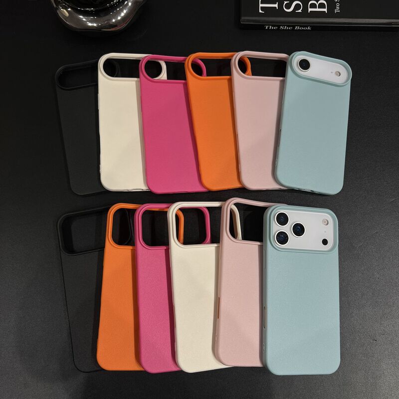 Lychee Pattern Dopamine Color Suitable for Apple 17 16 Mobile Phone Case 17Air Soft Shell Simple 14Promax Large Hole Lychee Pattern Dopamine Color Suitable for Apple 17 16 Mobile Phone Case 17Air Soft Shell Simple 14Promax Large Hole