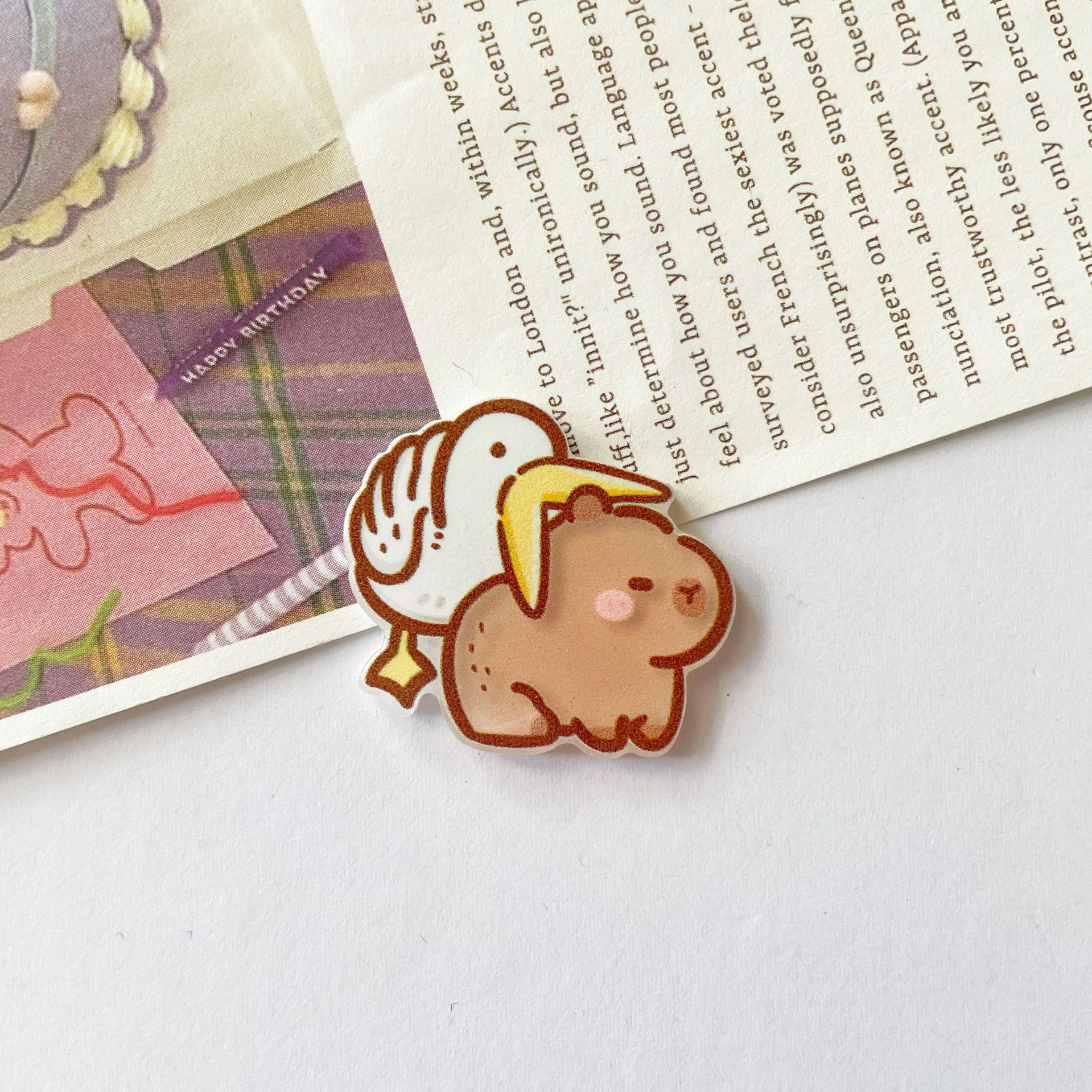 물린 capybara 2.7cm * 2.5cm (단일 조각)
