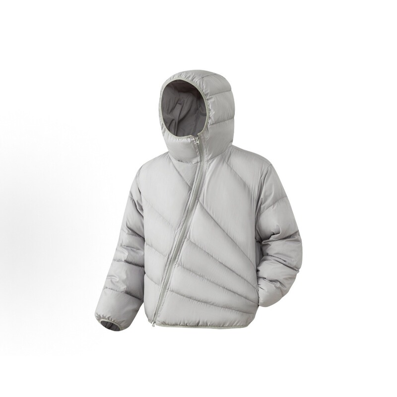 Radioactive Lightweight Ribbed Couple's Outfit Men's Winter Slant Zipper Design Cotton Coat Warm Hooded Cotton Jacket