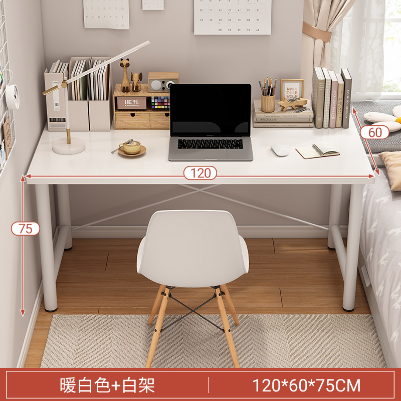 Escritorio simple casa Mesa chica dormitorio simple ins computadora escritorio pequeño apartamento mesa de estudio MESA de maquillaje blanco