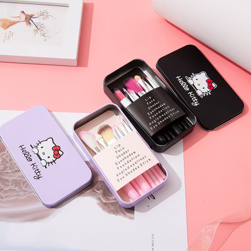 7 cepillo de caja de hierro cepillo de sombra de ojos cepillo de caja de hierro fábrica de maquillaje venta directa de gran cantidad de maquillaje limpio al año todo