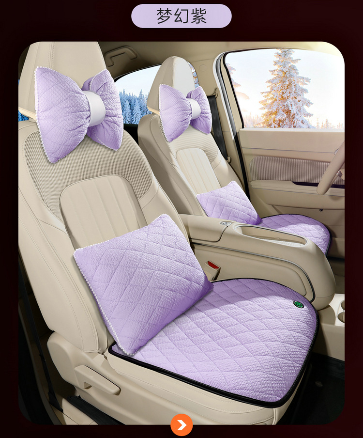 New car heated cushion wholesale winter plush cushion 12V24V universal car usb electric heating cushion
