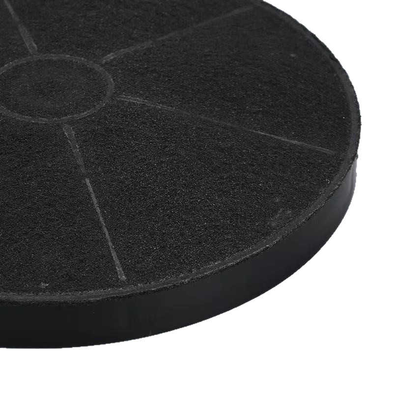 Cocina fumador carbón activado adsorción efectiva filtro de dedo de aceite caja de carbón redonda capó accesorios de máquina de escape de humo image 5