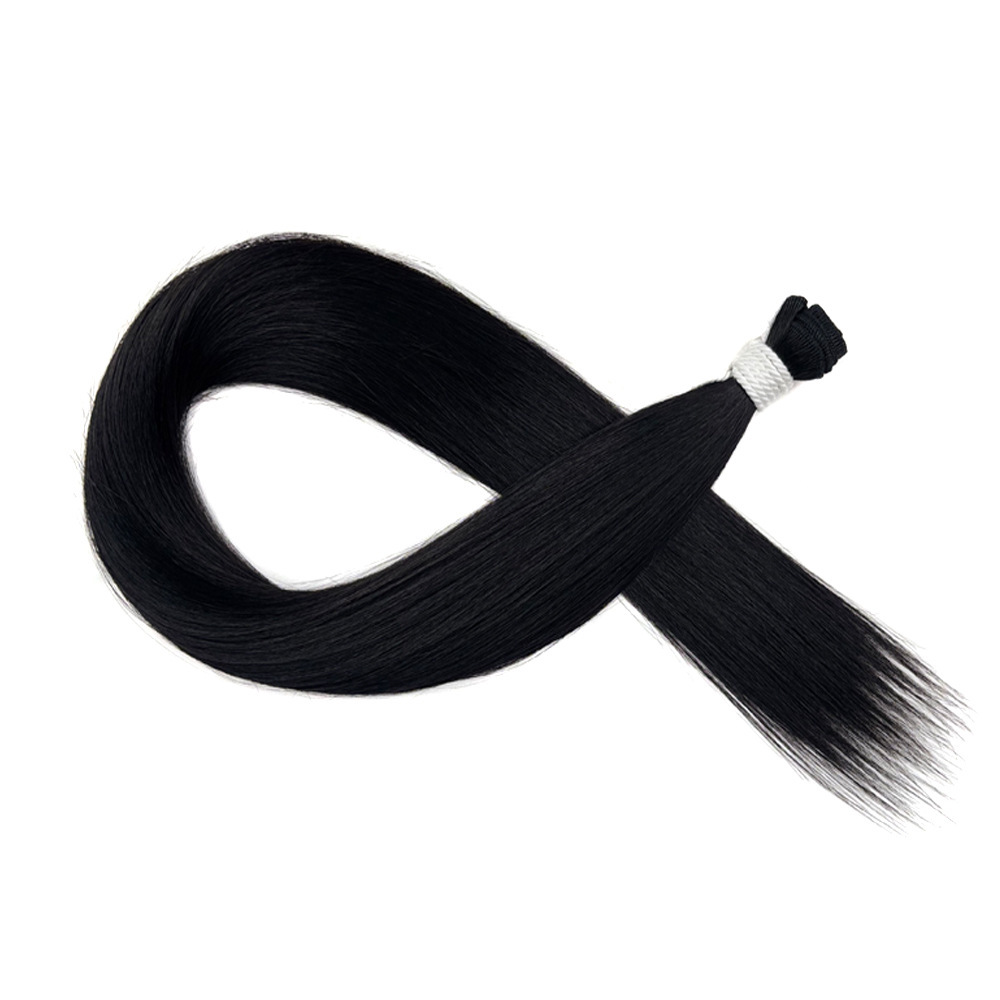 Europa, América y África transfronterizos Synthetic Straight Hair Bundle peluca recta extensión de cabello cortina