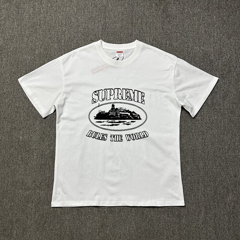 Supreme x Corteiz Rules The World T-shirt White