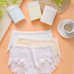 在庫あり卸売レディースミッドウエスト下着女の子牧歌的なスタイルの売れ筋モデル 7A 純綿抗菌ボトムクロッチ