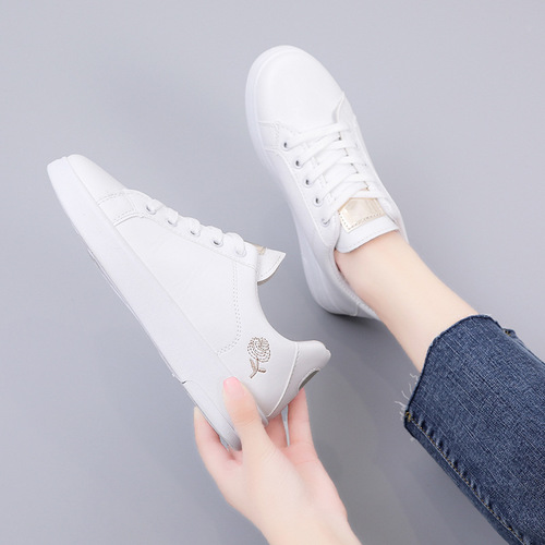 Korean Style Versatile Student Women's Flat Sneakers  Autumn Fashion Sports Shoes Low-Top White Sneakers Casual Shoes