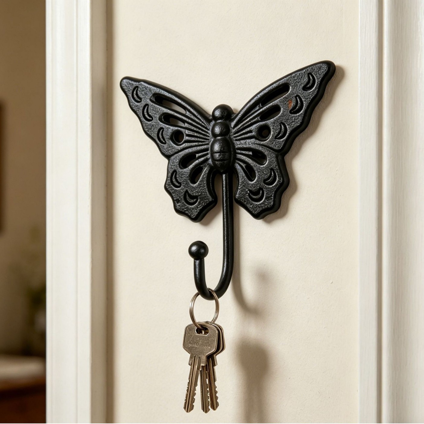 Cast Iron Crafts Hook Butterfly Iron Art Animal Hanging Decoration Bar Garden Decoration
