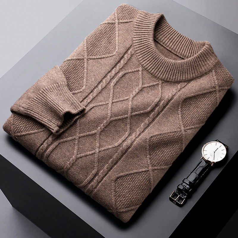 Woolen elite demi-season soft keep warm velvet knitted sweater