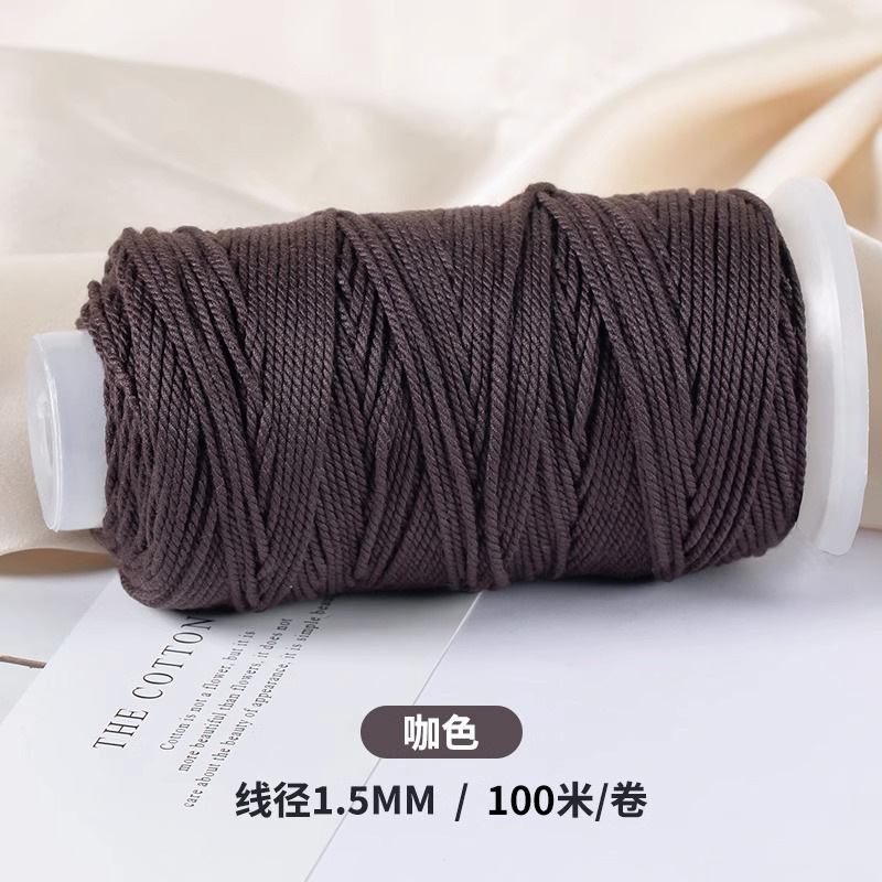 卸売チベット手こね綿ロープ大ロール暗号化菩提文遊び糸ブレスレットブレスレット編みロープ手こね綿糸編みロープ|undefined