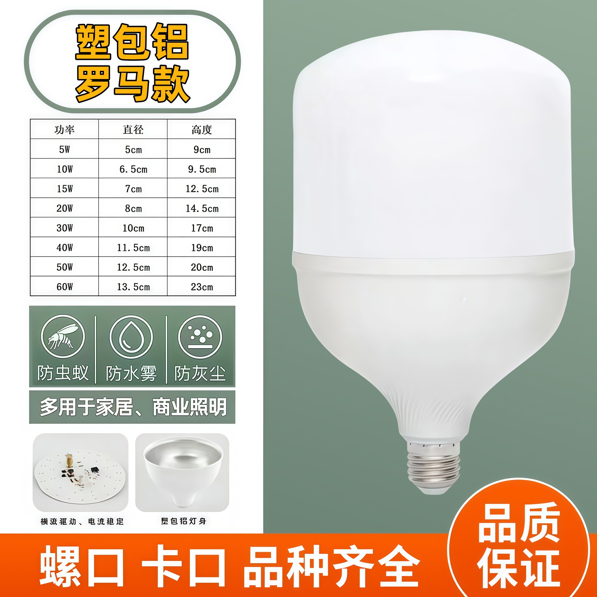 Fabricantes de lámparas de bombilla LED envío directo de aluminio E27 bayonet de tornillo ahorro de energía iluminación interior superbrillante al por mayor