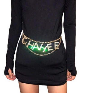 Брендовая цепочка, универсальная подходит с юбкой с буквами, в стиле Шанель