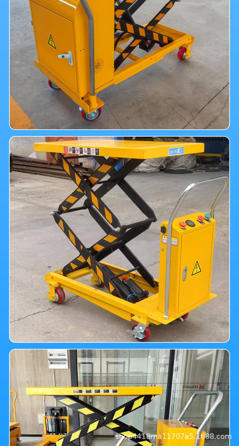 Electric Hydraulic Platform Truck Mobile Small Lift Mold Truck Logistics Truck Electric Platform Truck