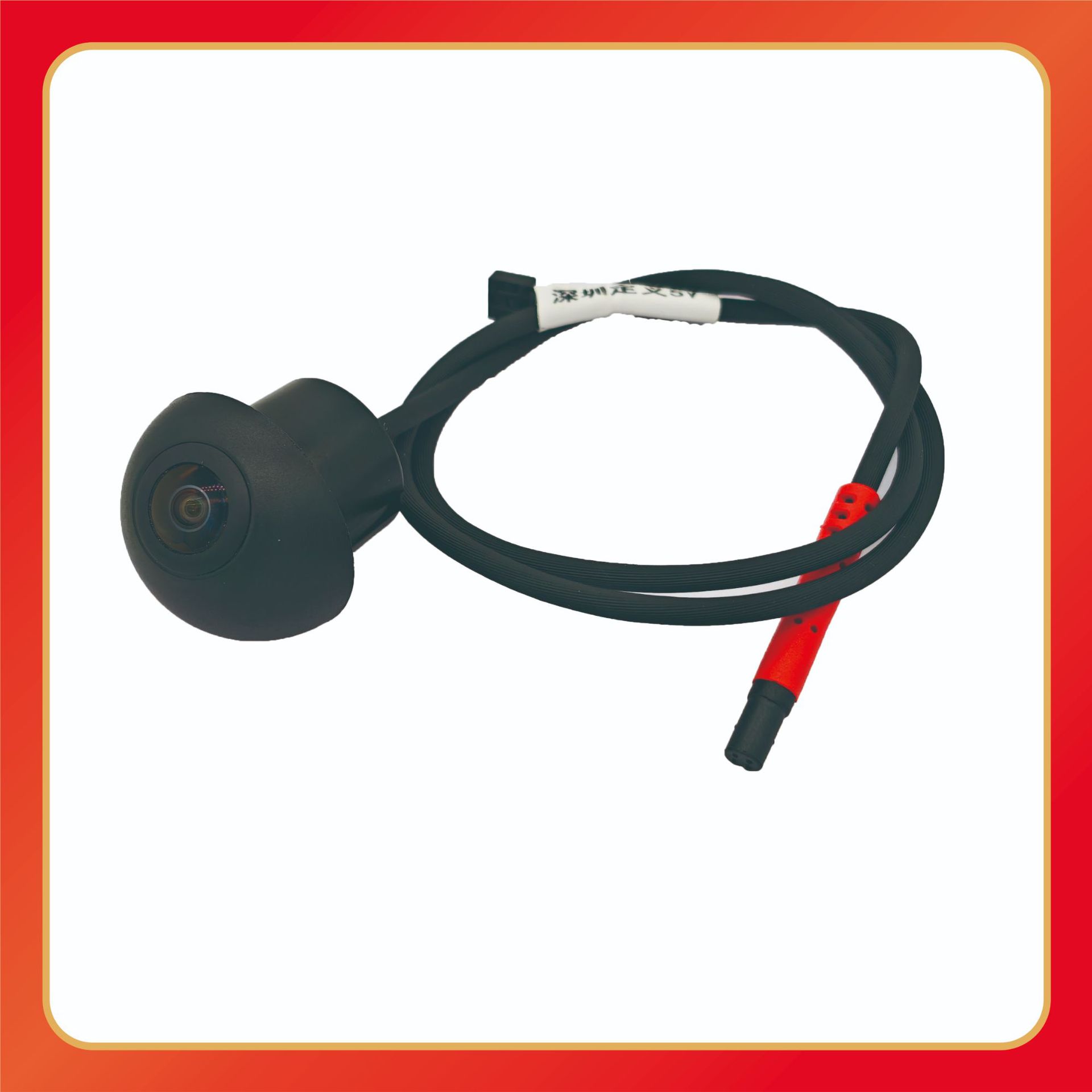 3d left and right small straw hat camera