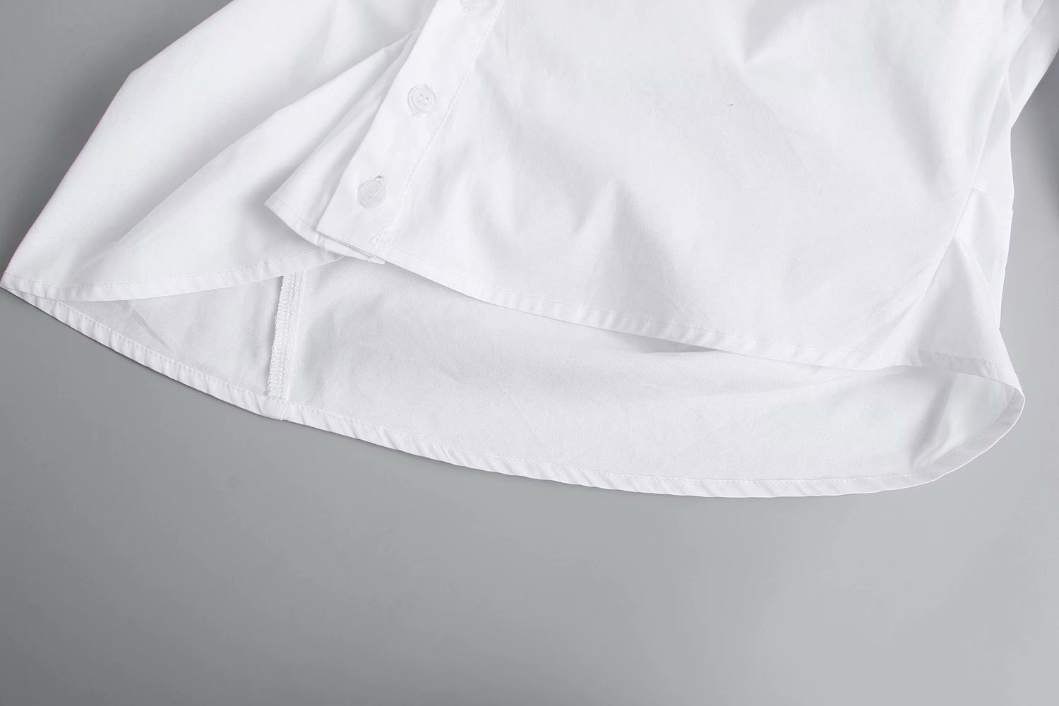 spring new poplin white shirt NSAM47577
