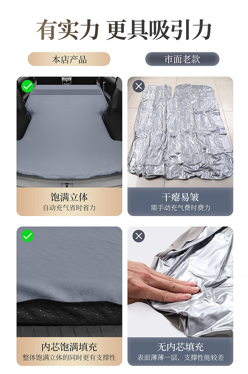 Volkswagen Tiguan L Special Car Inflatable Bed Sleeping Artifact Air Cushion Bed Car Trunk Camping Travel Mattress
