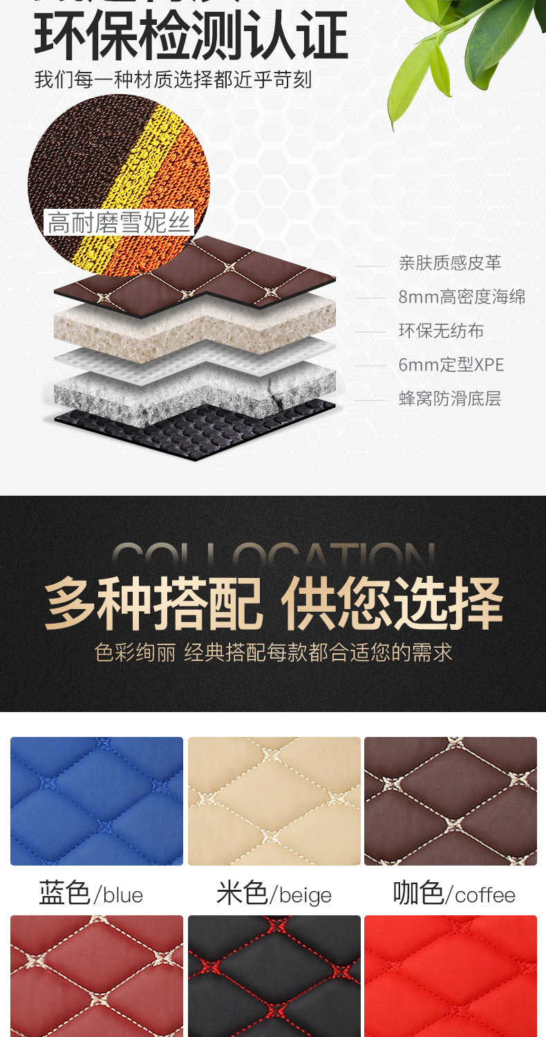 Customized new and old general-purpose models fully surrounded by car mats dirty-resistant foot mats Xuenis car mat manufacturers