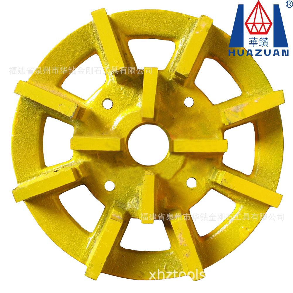 金刚石磨轮金属铸铁磨盘 长短齿刀头磨轮 石材工具磨面中孔干磨盘