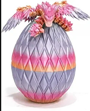 벽돌 드래곤 알 날개 달린 플라잉 드래곤 캔디 컬러 13cm 계란 + 22.5cm 플라잉 드래곤