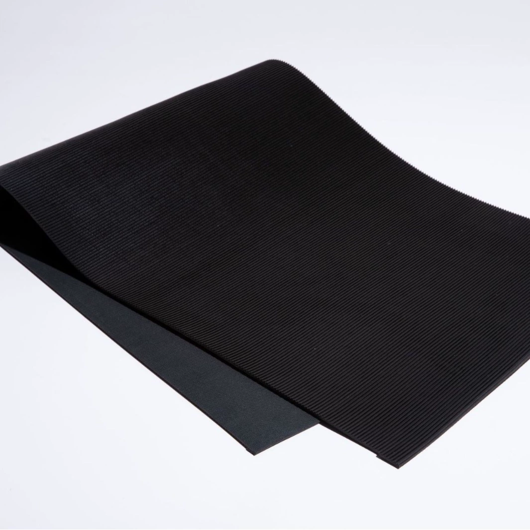 Black thin rubber non-slip pad