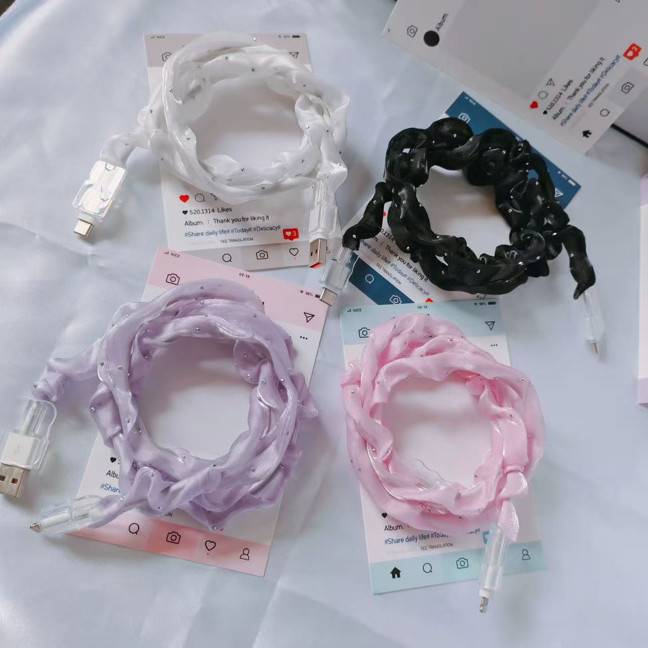 数据线保护安卓充电器苹果防折断卡通手机头咬线器typec扣护线套