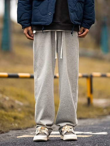 Men's Fashion Streetwear Loose Summer Sporty Youth Trendy Nine-Pocket Pants Versatile Literary Lazy