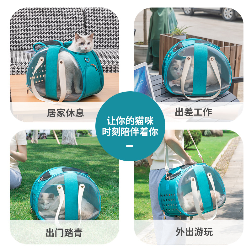 Nueva bolsa de mascotas cápsula espacial bolsa de gato mascota salida Portátil Bolsa de hombro portátil multiusos plegable mochila para mascotas
